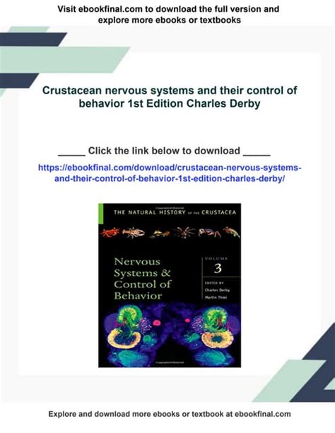 The Crustacean Nervous System 1st Edition Doc