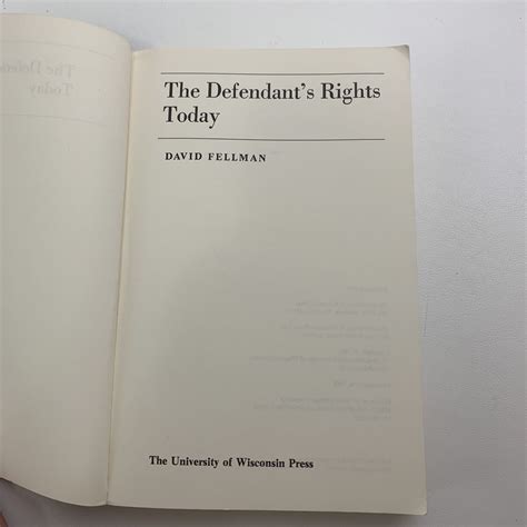 The Defendant's Rights Today PDF