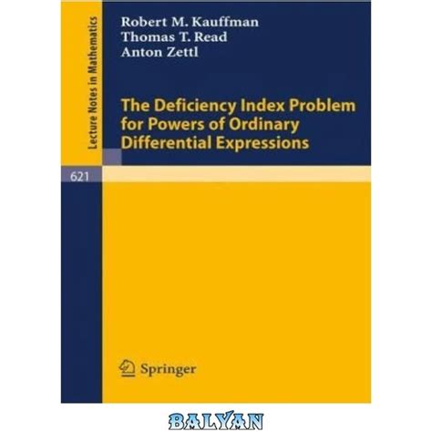 The Deficiency Index Problem for Powers of Ordinary Differential Expressions PDF