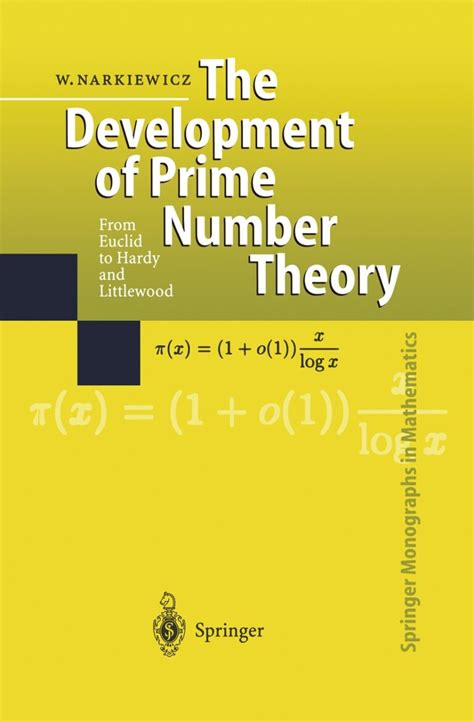 The Development of Prime Number Theory From Euclid to Hardy and Littlewood 1st Edition Doc