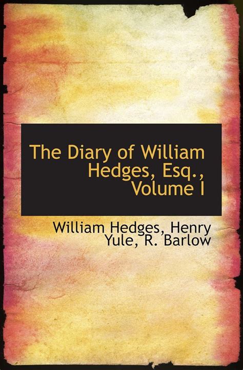 The Diary of William Hedges PDF