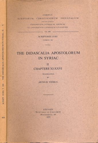 The Didascalia Apostolorum in Syriac, II. Syr. 180. Kindle Editon
