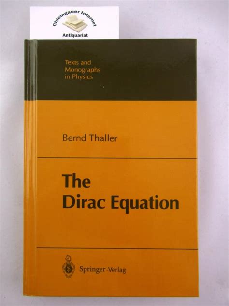 The Dirac Equation 1st Edition PDF