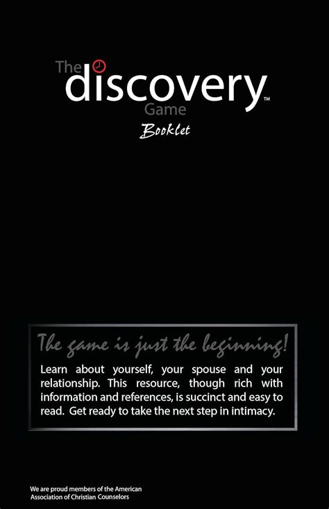 The Discovery Game Booklet The Next Step in Intimacy Kindle Editon