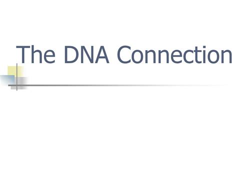 The Dna Connection Answers Doc