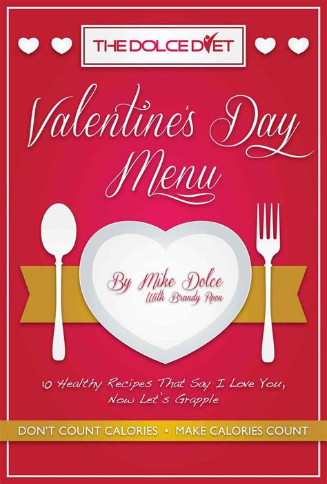 The Dolce Diet Valentine s Day Menu Reader