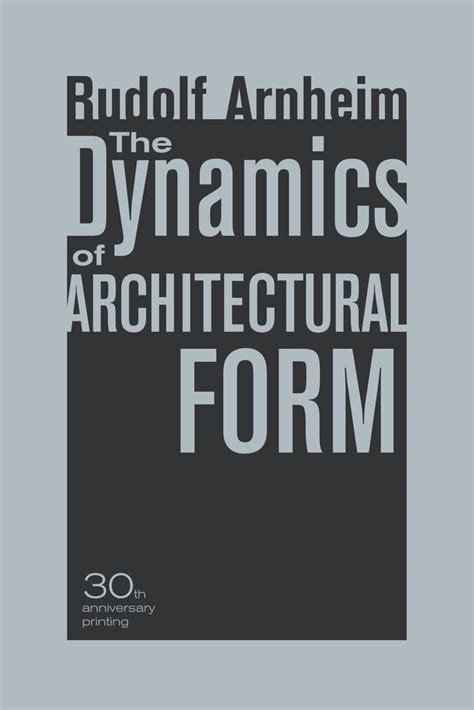 The Dynamics of Architectural Form Ebook PDF