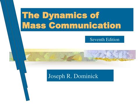 The Dynamics of Mass Communication Kindle Editon