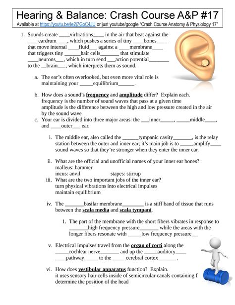 The Ear Hearing And Balance Worksheet Answers PDF