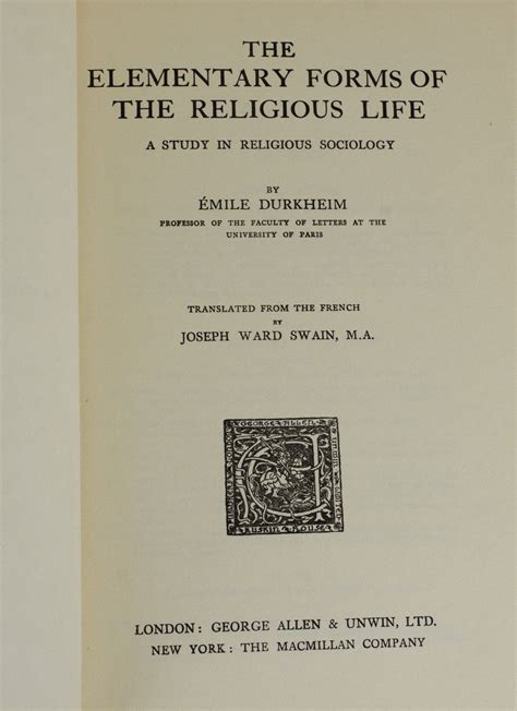 The Elementary Forms of the Religious Life a Study in Religious Sociology Classic Reprint Epub