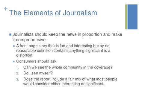 The Elements Of Journalism Doc