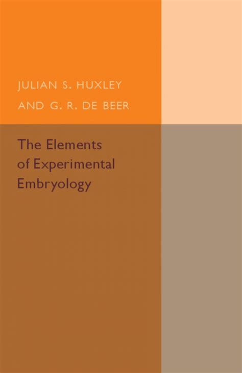 The Elements of Experimental Embryology Epub