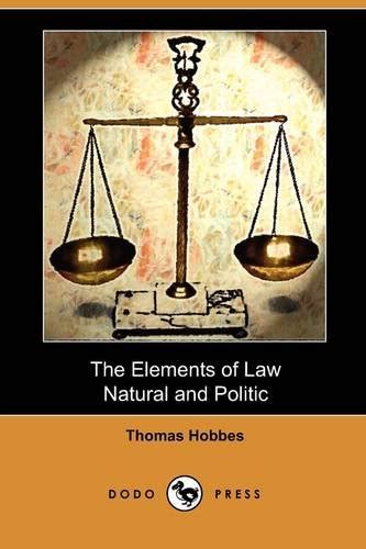 The Elements of Law Natural and Politic Dodo Press Oxford Worlds Classics PDF