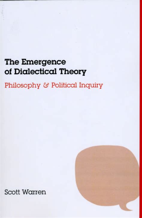 The Emergence of Dialectical Theory Philosophy and Political Inquiry Epub