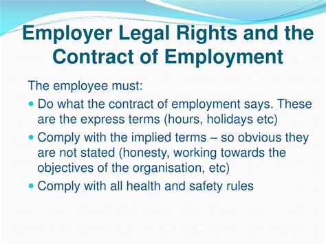 The Employment Contract Rights and Duties of Employers and Employees Epub