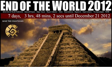 The End of the Mayan Calendar: 2012