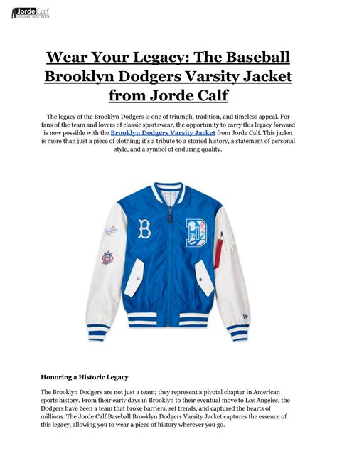 The Enduring Legacy of the Brooklyn Dodgers Baseball Jersey: A Comprehensive Guide