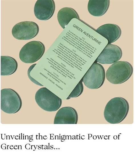 The Enigmatic History of Green Aventurine