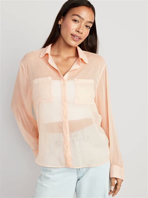 The Epitome of Elegance and Versatility: The Chiffon Button Down Shirt