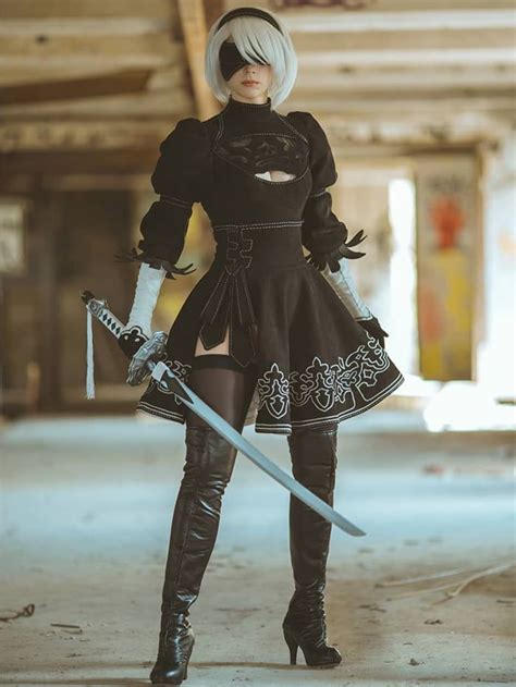 The Essence of Nier Cosplay: 2B as a Canvas