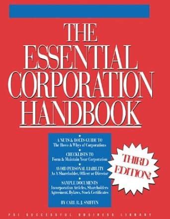 The Essential Corporation Handbook Doc