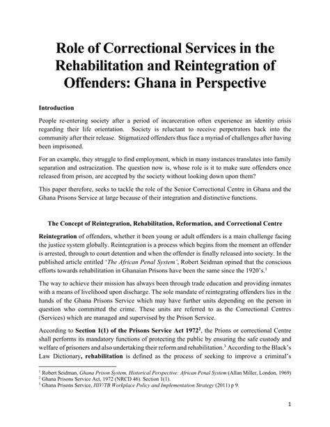 The Essential Role of Correctional Rehabilitation Specialists in Reforming Offenders