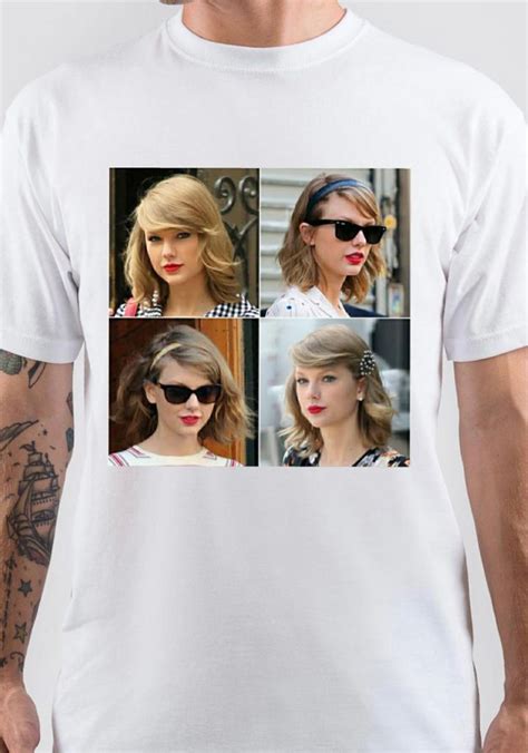 The Evolution of Taylor Swift's White T-Shirt Style