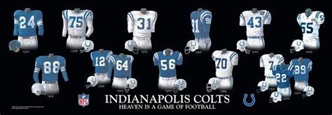 The Evolution of the Colts' Iconic Uniforms