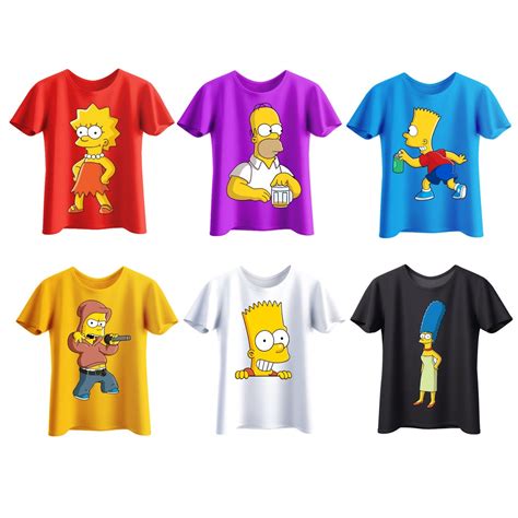 The Evolution of the Simpsons T-Shirt