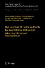 The Exercise of Public Authority by International Institutions Advancing International Institutional Epub