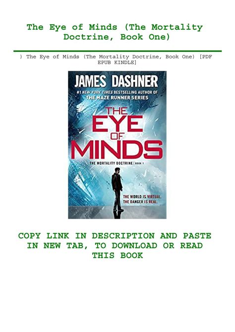 The Eye of Minds The Mortality Doctrine Book One