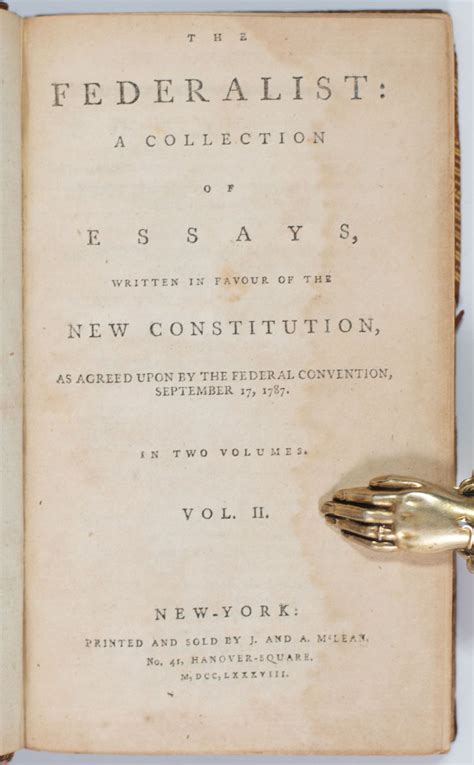 The Federalist Or the New Constitution Kindle Editon