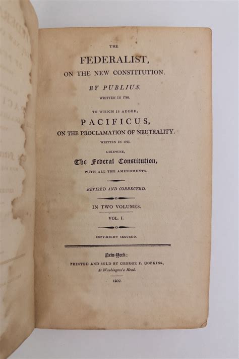 The Federalist on the New Constitution Kindle Editon