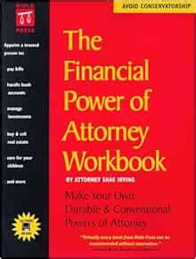 The Financial Power of Attorney Workbook Nolo Press Self-Help Law Doc