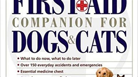 The First Aid Companion for Dogs and Cats Prevention Pets PDF
