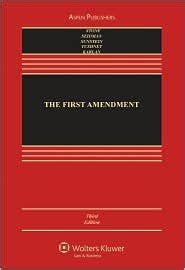 The First Amendment 3th third edition Text Only Kindle Editon