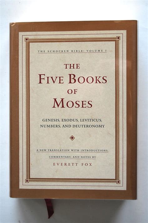The Five Books Of Moses Everett Fox Pdf Kindle Editon