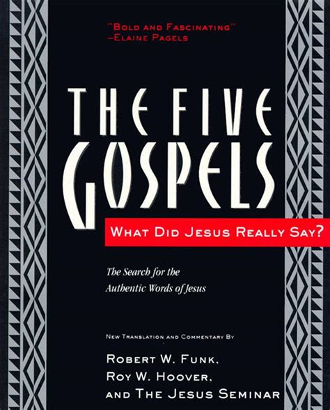 The Five Gospels What Did Jesus Really Say The Search for the Authentic Words of Jesus PDF