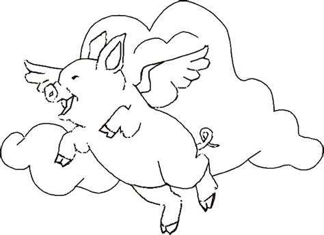 The Flying Pig Coloring Book