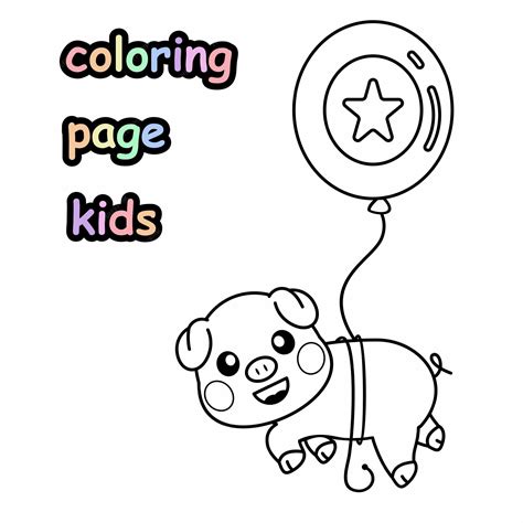 The Flying Pig Coloring Book