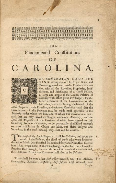 The Fundamental Constitutions of Carolina Epub