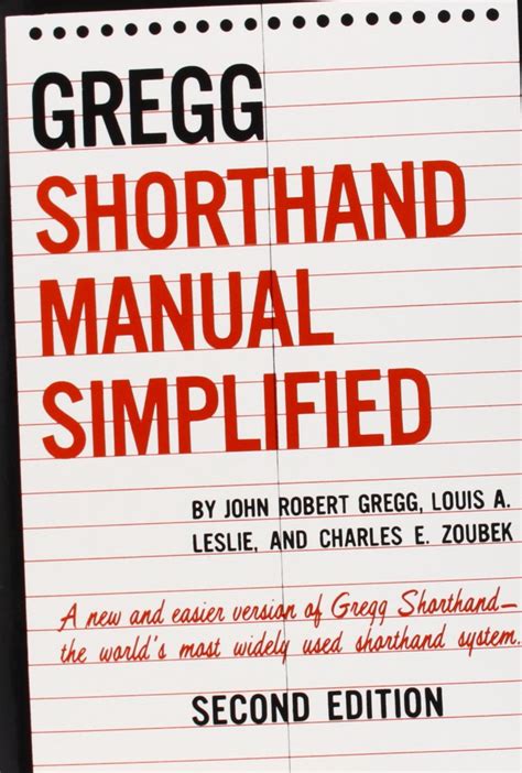 The GREGG Shorthand Manual Simplified 2nd Edition Reader