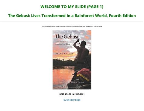 The Gebusi Lives Transformed in a Rainforest World Ebook Kindle Editon