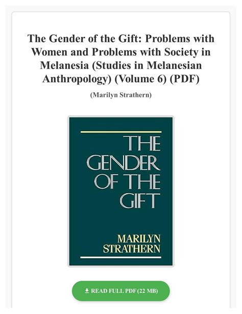 The Gender of the Gift Problems with Women and Problems with Society in Melanesia Epub