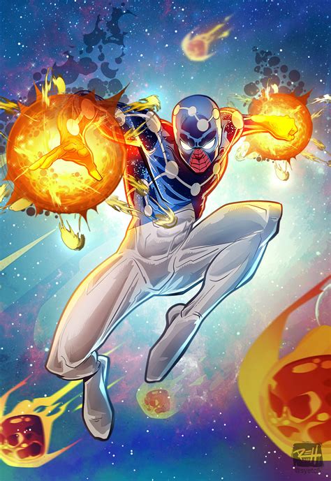 The Genesis of Blue Spiderman: A Cosmic Twist