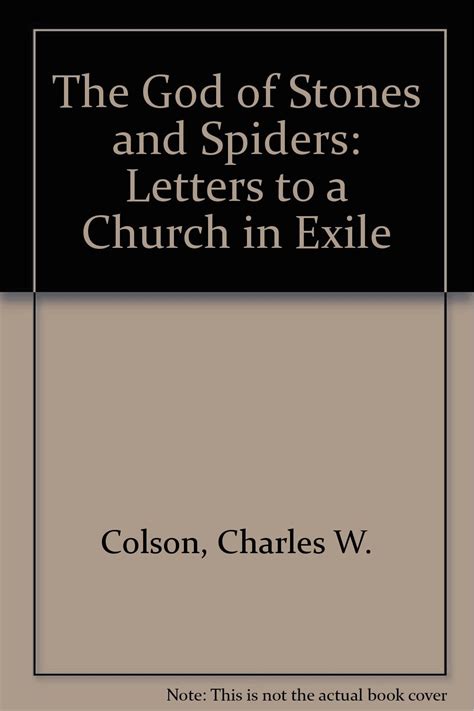 The God of Stones and Spiders Letters to a Church in Exile Epub