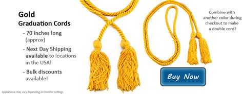The Gold Graduation Cord: A Symbol of Scholastic Excellence