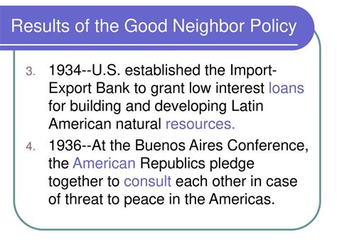 The Good Neighbor Policy: Restoring Diplomacy in the Americas