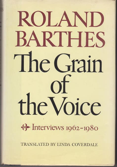 The Grain of the Voice Interviews 1962-1980 PDF