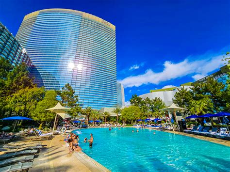 The Grandeur of the ARIA Pool Complex